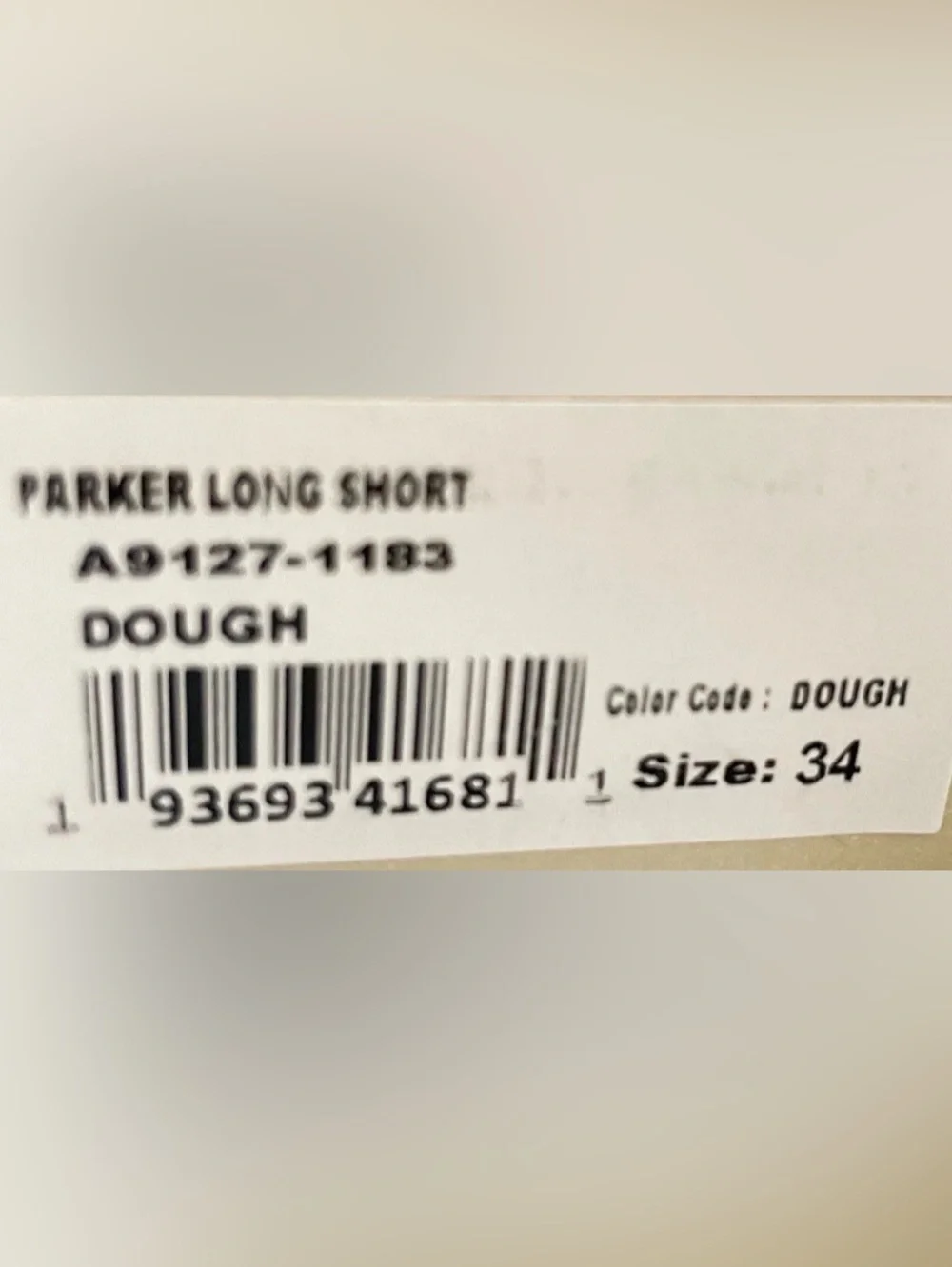 Agolde Parker White Jean Shorts Womens Size 34 Dough New w/ tags